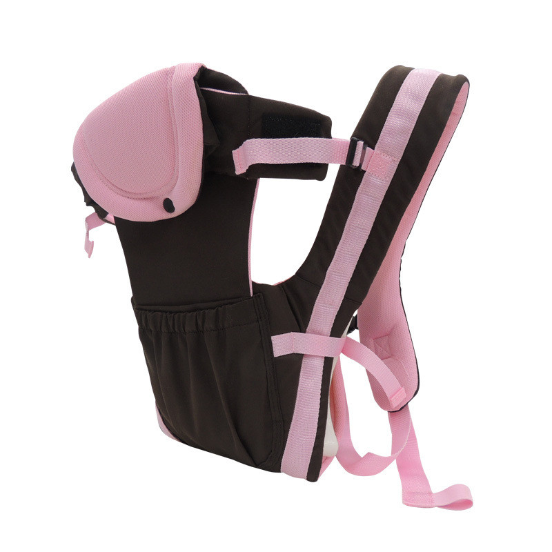 Слінг Рюкзак - Кенгуру Зручний Універсальний #3 Коричневий з рожевим, фото 1