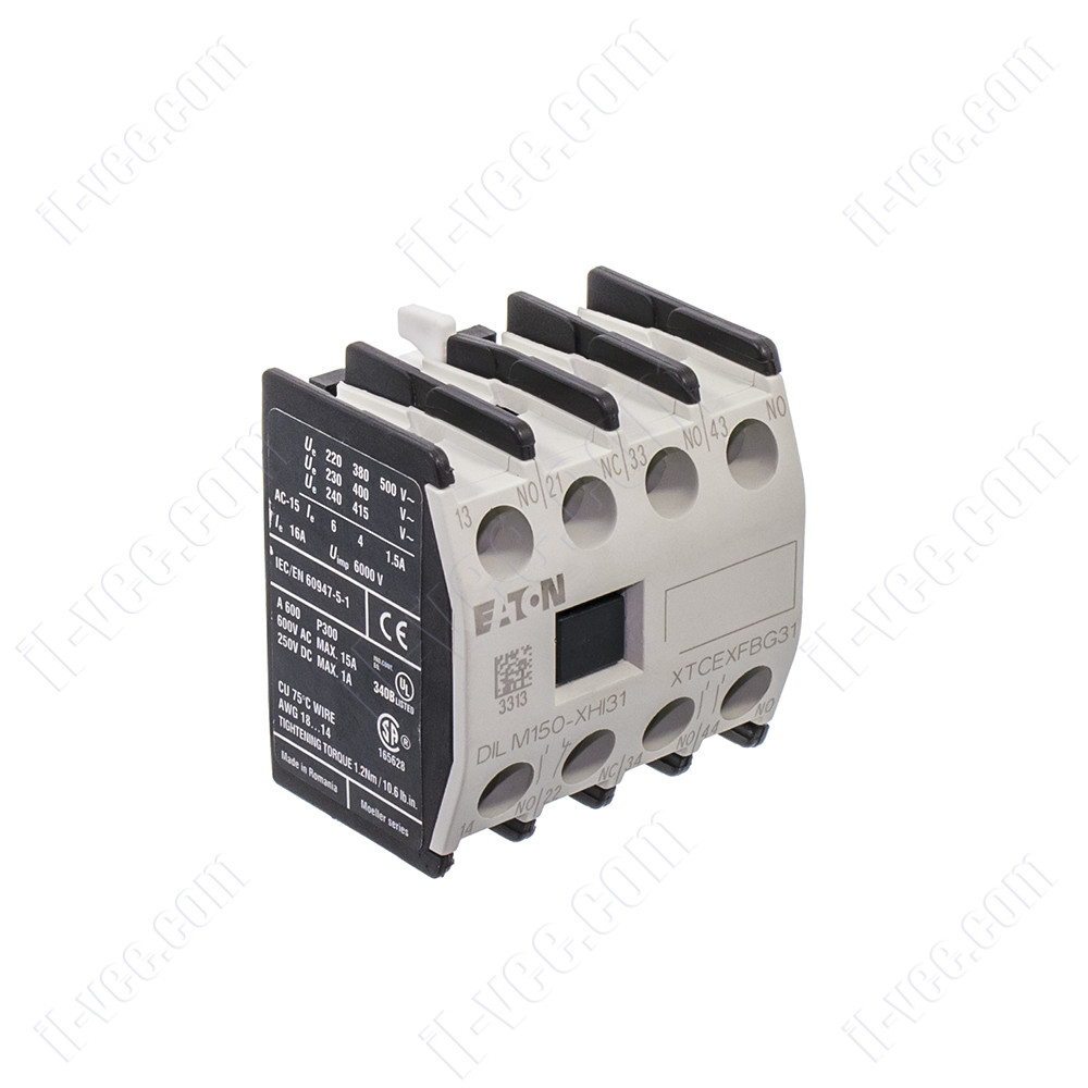 Блок допоміжних контактів DILM150-XHI31 Eaton, 3NO+1NC