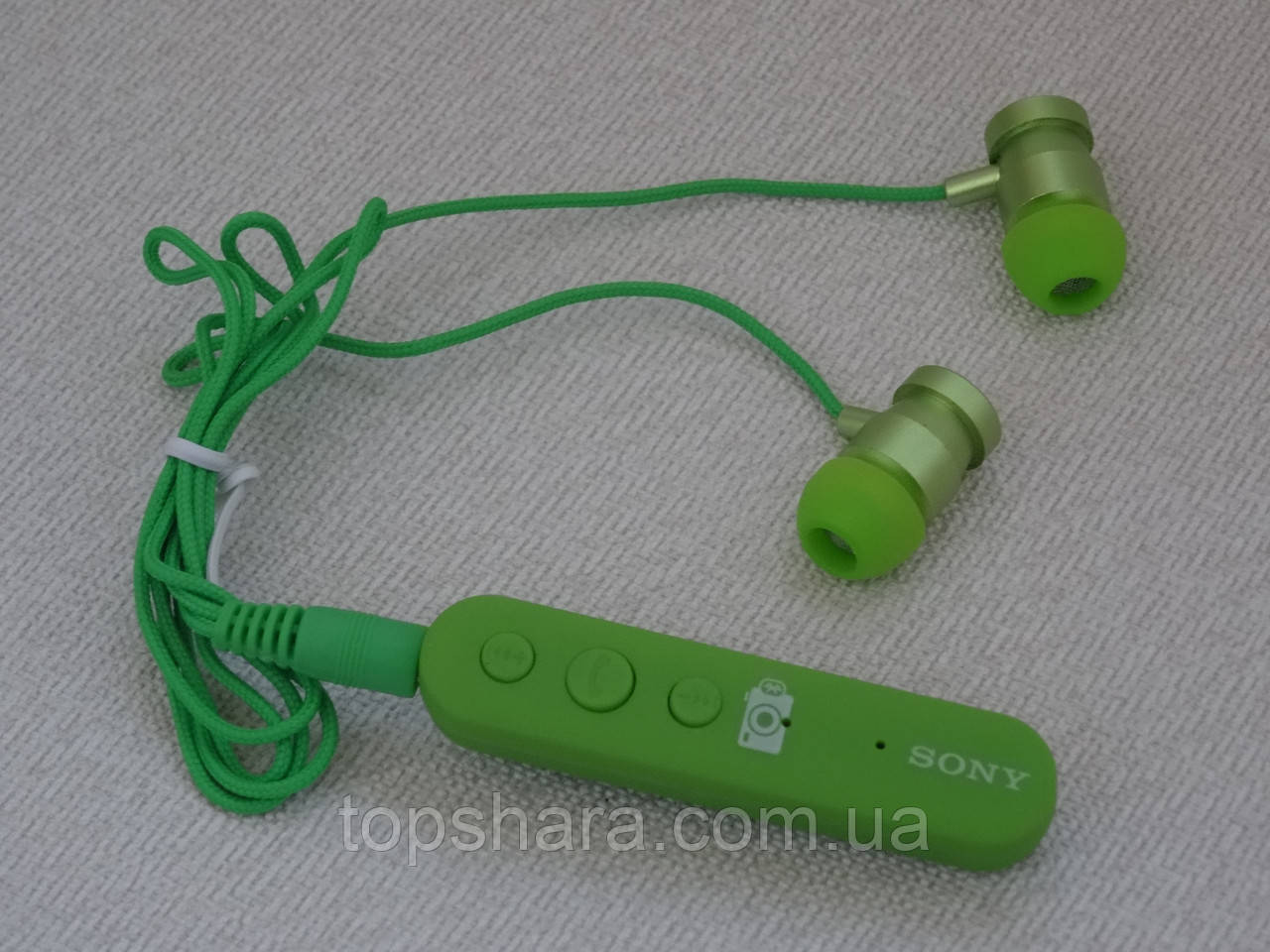 Навушники гарнітура Stereo Sony MDR EX 950BT зелені, фото 1
