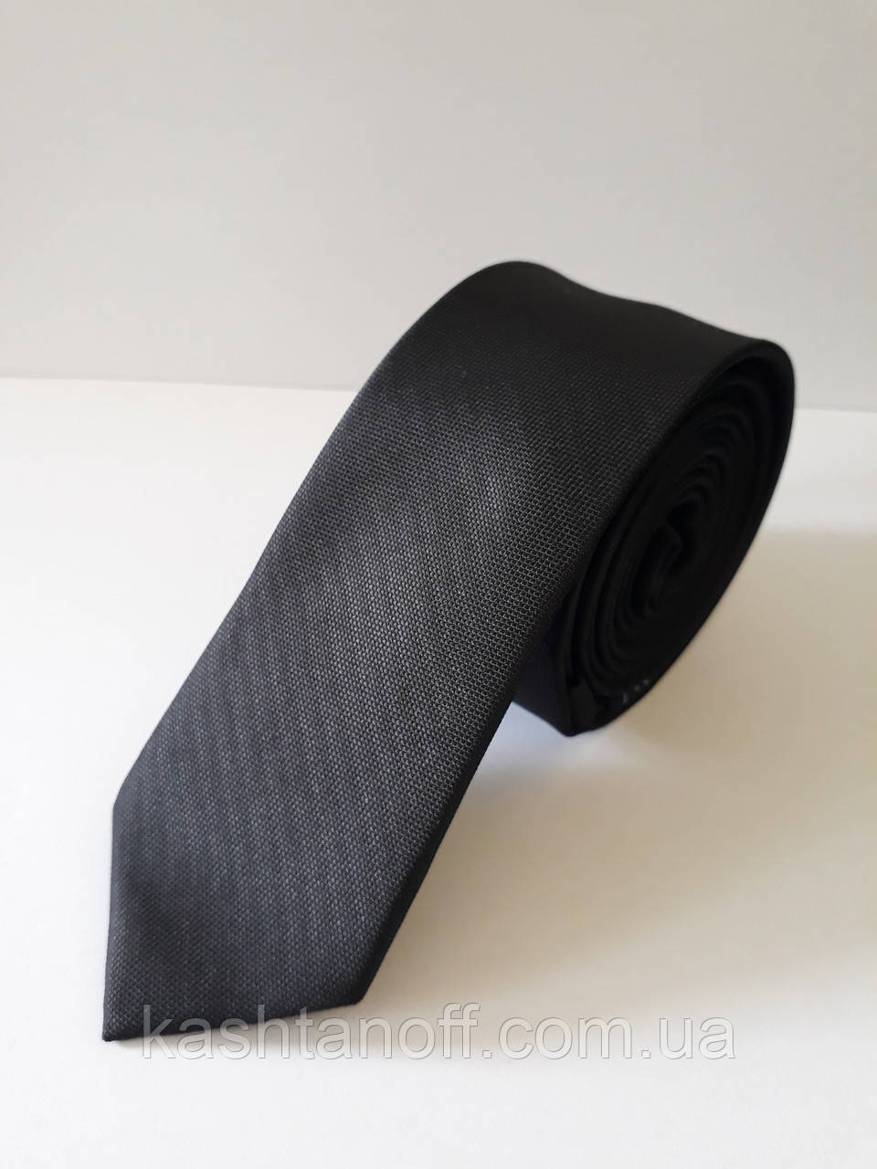 Купить Узкий черный галстук, цена 349 ₴ — Prom.ua (ID#602174980)