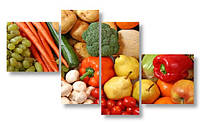 Модульная картина овощи и фрукты