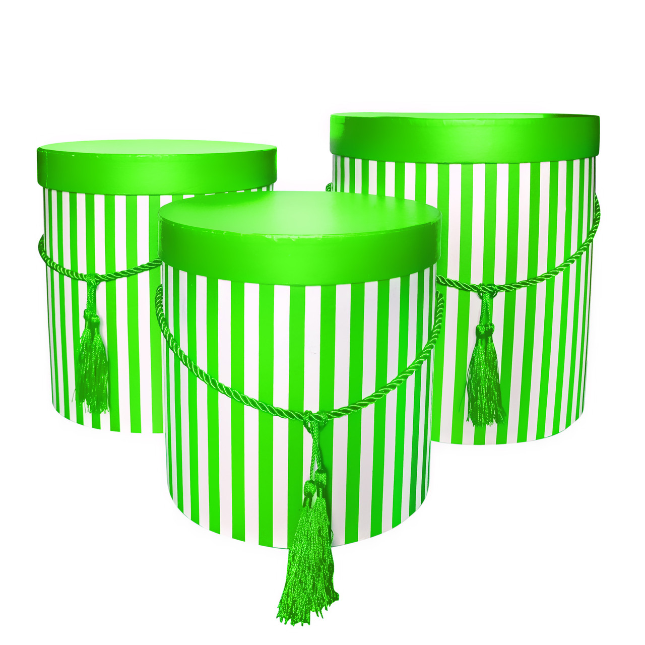 Коробки подарункові салатові, набір із 3 шт., фото 1