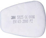 3М 5925 Змінний протиаерозольний фільтр, клас захисту Р2 R, для масок серії 6000, 6500, 7500, фото 2