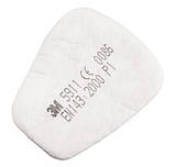 3M 5911 Змінний протиаерозольний фільтр, клас захисту Р1, для масок серії 6000, 6500, 7500, фото 2