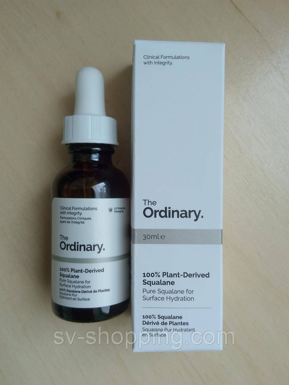 Масло от обезвоживания  The Ordinary 100% Plant-Derived Squalane Oil, 30ml