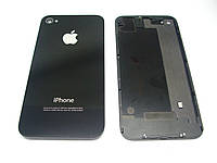 Задняя крышка для iPhone 4, цвет черный, высокого качества