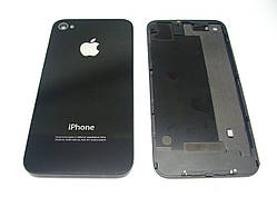 Задня кришка для iPhone 4, колір чорний, високої якості