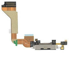 Шлейф для iPhone 4 с разъемом зарядки, цвет черный