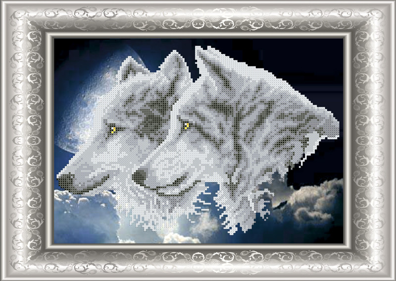 СКМ-181. Схема для вишивки бісером Вовки., фото 1