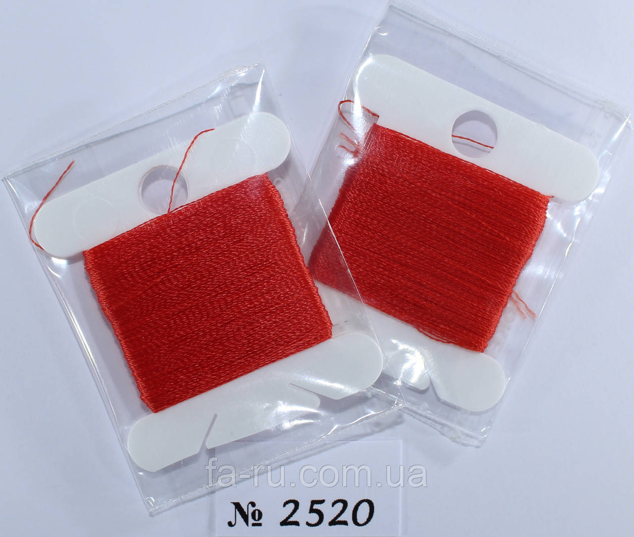 Нитка для бісеру TYTAN 100 No2520. Яскраво-червоний 30 м, фото 1