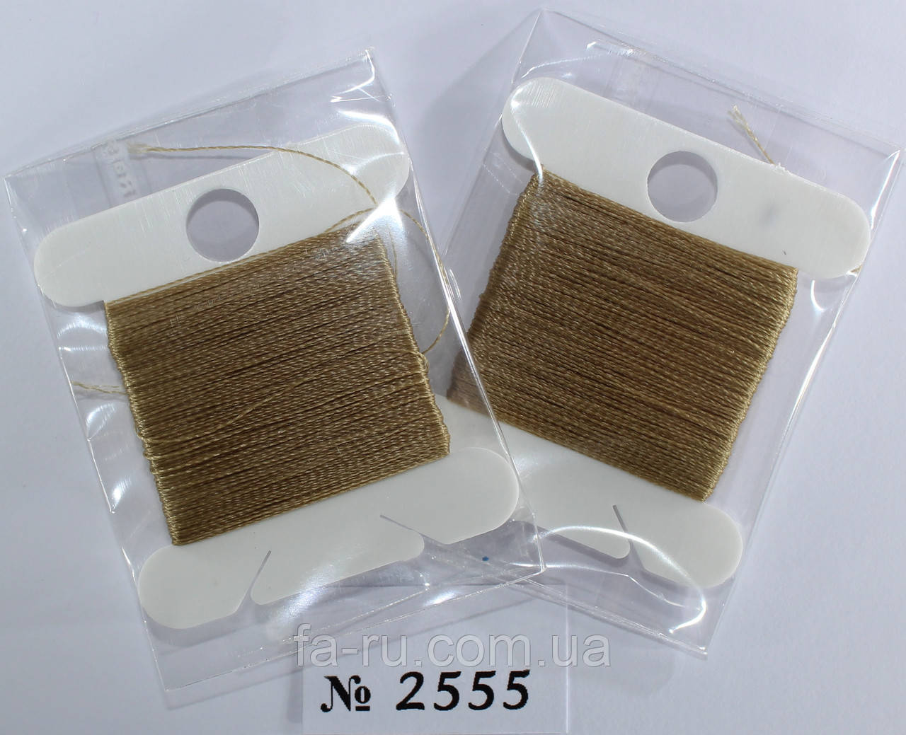 Нитка для бісеру TYTAN 100 No2555. Бежевий темний 30 м, фото 1