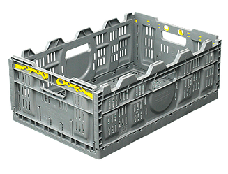 Ящики пластик, що складаються 600 х 400 х 230 Сірий