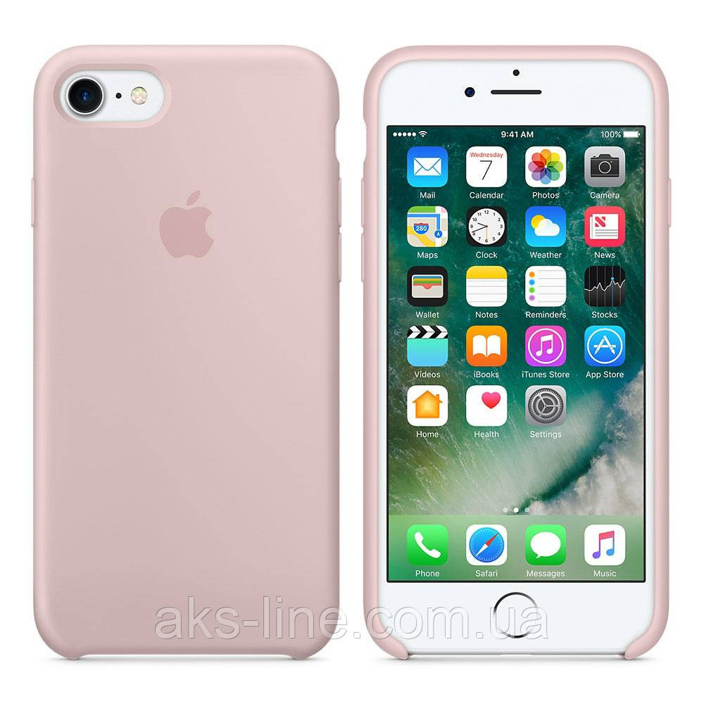 Чохол для iPhone 7/8/ iPhone SE 2020 Silicone Case бампер (Pink sand)