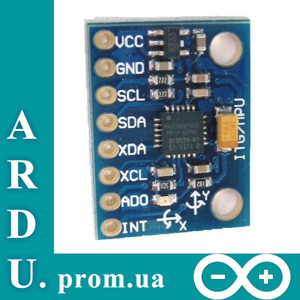 Гіроскоп акселерометр GY-521, MPU-6050 Arduino [#4-8]