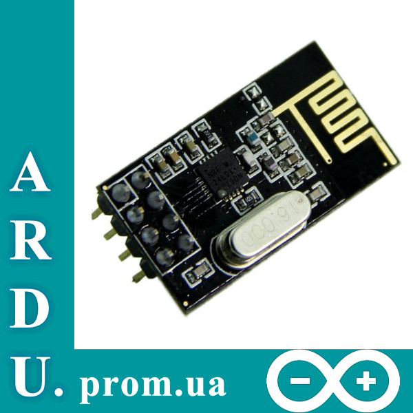 Радіомодуль NRF24L01 2.4 ГГц трансивер, Arduino [#7-1]