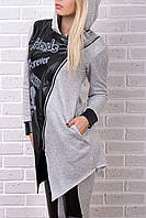 Брендовий гламурний теплий спортивний костюм Туреччина XS S M L XL XXL 50 52 54 сірий