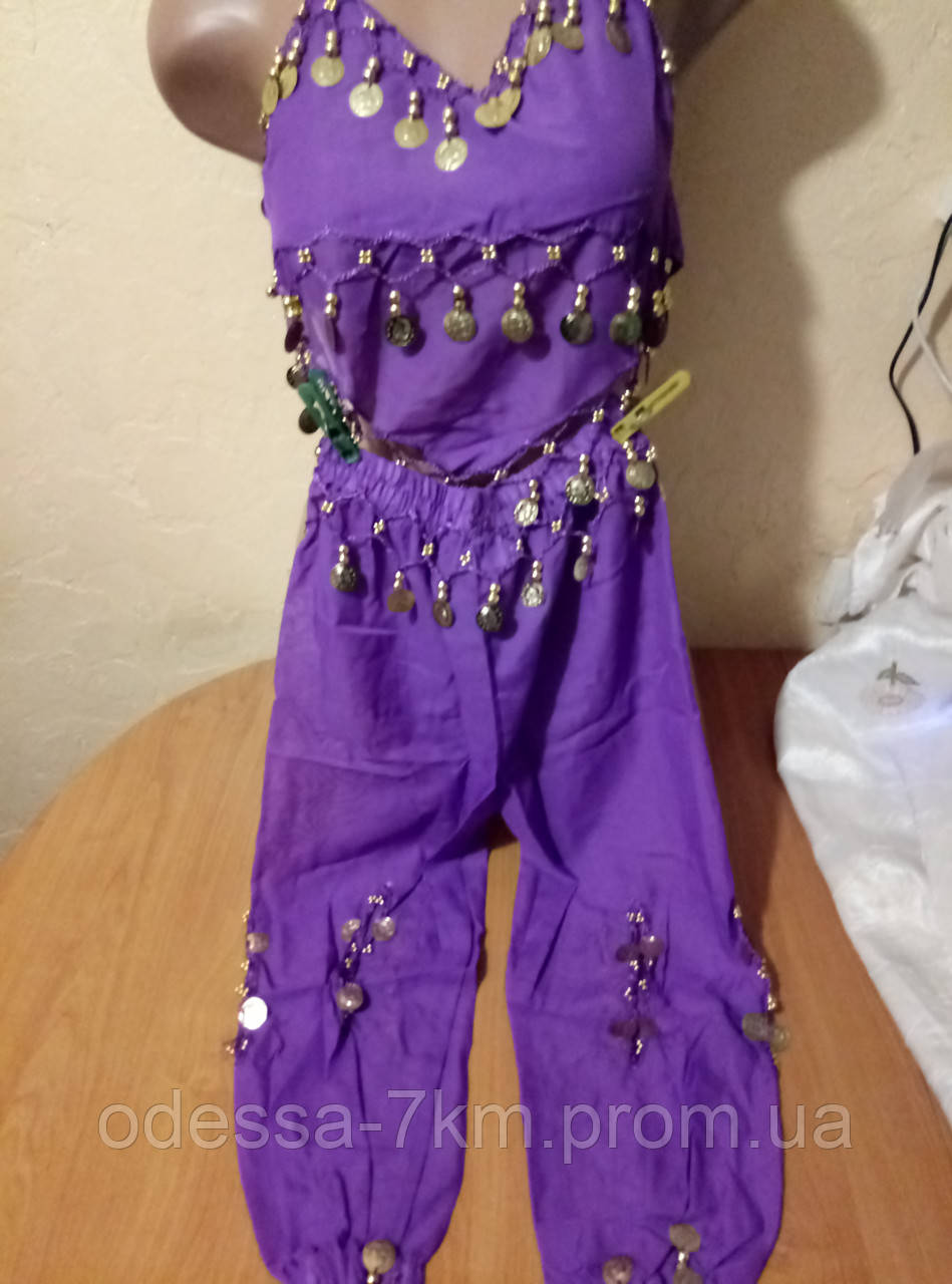 Детский шифоновый костюм для восточных танцев - фото 2 - id-p602457390