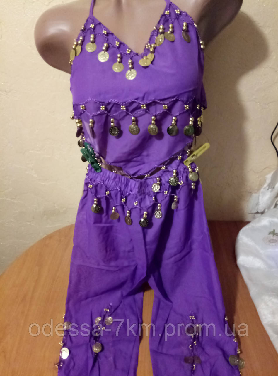 Детский шифоновый костюм для восточных танцев - фото 3 - id-p602457390