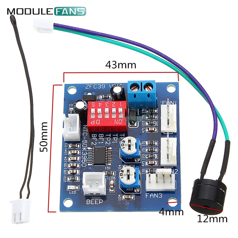 ШИМ регулятор,оборотов, скорости вентилятора,кулера DC 12V 3A PWM - фото 2 - id-p602498586