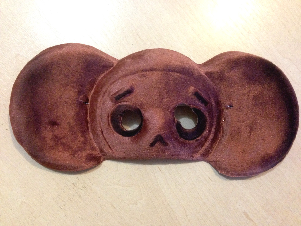 Україна! Святкова маска для діток Чебурашка з регульованою гумкою, Велюр