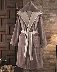Халат жіночий Soft Cotton LEAF S 44-46, Коричневий