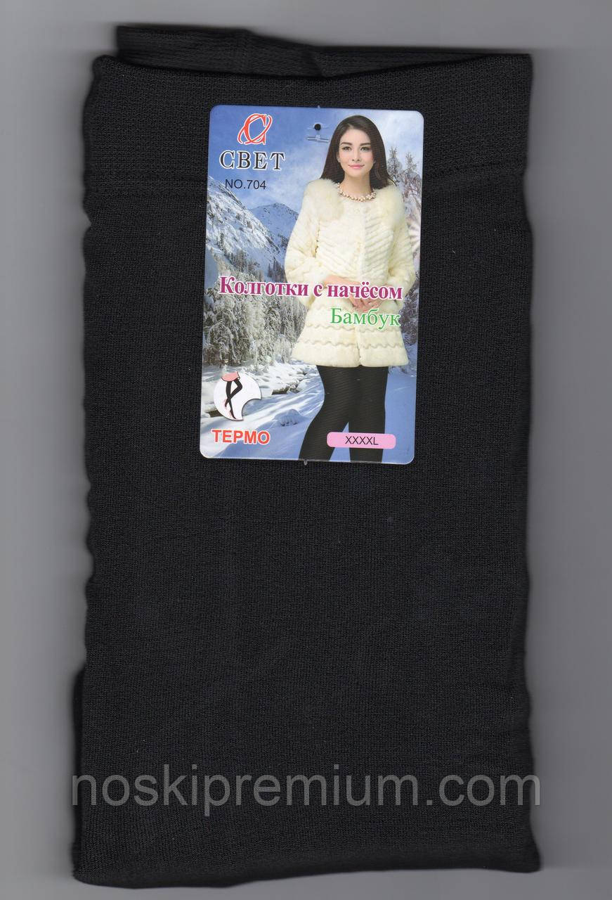 Колготки жіночі еластик з начосом СВІТЛО, 2 шва, чорні, 704, фото 1