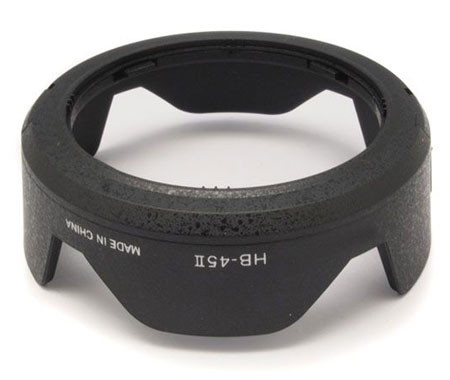 Бленда HB-45 II (лепестковая) для объектива Nikon AF-S DX 18-55 mm (KIT) - фото 2 - id-p43096336