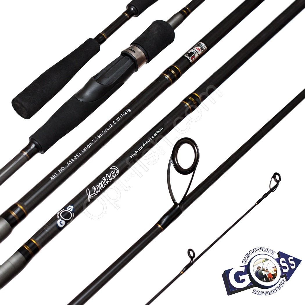 Вудилище спінінга ШТ2 Goss Limited A14-213 7-21g 2,13м *