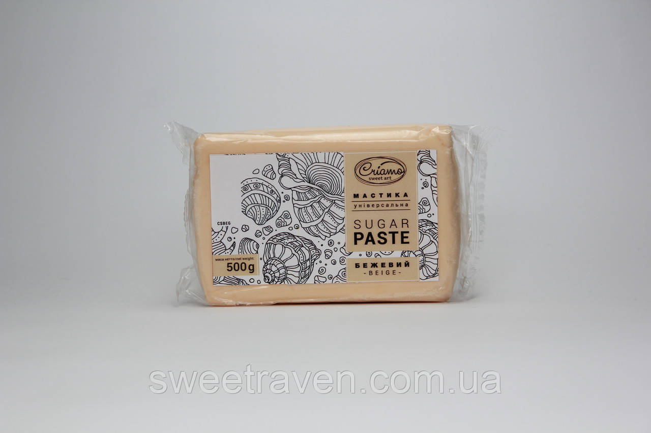 Мастика для обтяжки Criamo Бежева SugarPaste Skin Tone 0,5 кг, фото 1