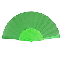 Віяло ручне для танців і спорту 23х43 см зелене (В1560)
