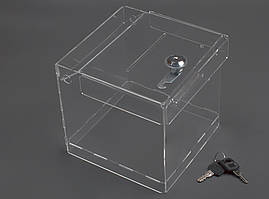 Ящик для пожертв 200x200x200 + замок (Cash box). Об'єм 8 літрів