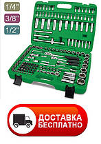 Професійний набір інструментів 1/4",3/8",1/2" 151ед. Toptul GCAI151R, фото 5