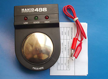  Тестер систем заземлення HAKKO 498, тестер статичної напруги