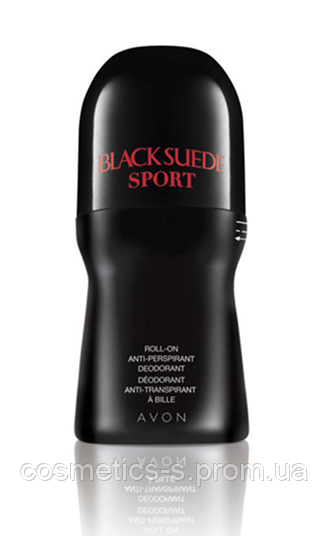 Дезодорант-антиперспірант з кульковим аплікатором Black Suede Sport, Avon, Блек Сюэд Спорт Ейвон, 90546, 50мл
