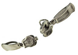 Бігунки для блискавки Метал (Тип 3) 100шт/уп