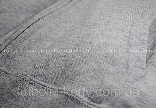 Серо-лиловая женская лёгкая толстовка с капюшоном