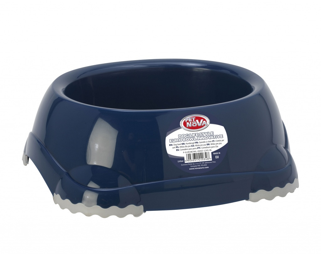 Миска нековзна для собак Pet Nova 1.25 л Синя