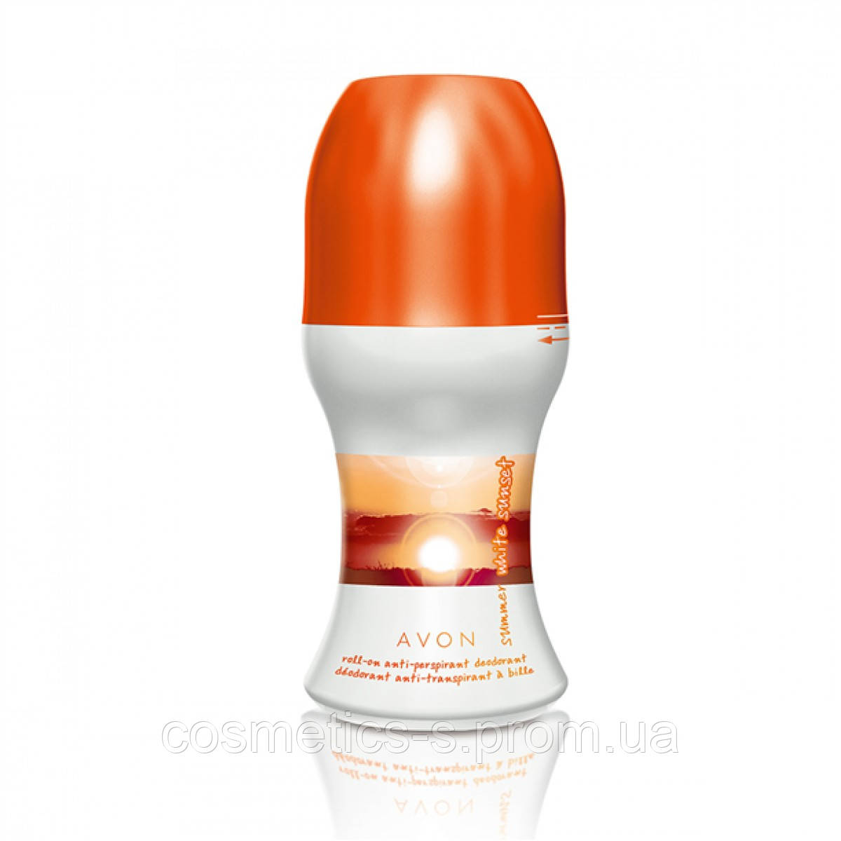 Дезодорант-антиперспірант з кульковим аплікатором Summer White Sunset, Avon, Самме Вайт Сансэт, 25679, 50 мл