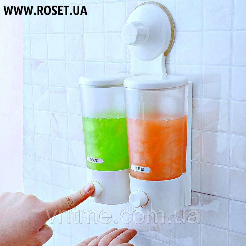 Двухбаковый дозатор для жидкого мыла Soap Dispenser - фото 1 - id-p602743985