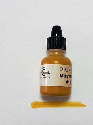 Пігмент для татуажу брів Magic Cosmetic Mustard non-violets #10, 10 мл, фото 2