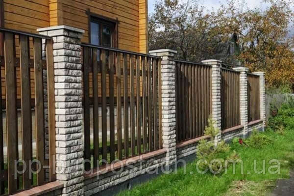 Паркан з цегляними стовпами своїми руками Паркан з цегляними стовпами своїми руками