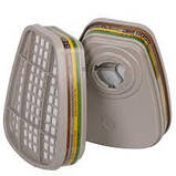 3M 6059 Фільтр для захисту від органічних/неорганічних парів та аміаку (клас захисту ABEK1), фото 2