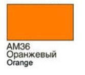 Краска акриловая, матовая ХоМа, 16-18 мл оранжевый