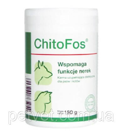 Хітофос (Chitofos Dolfos) для лікування ХПН у кішок і собак, 150 г. Аналог Іпакітин.