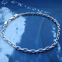 Срібний браслет, 195мм, 5 грамів, якірне плетіння, фото 3