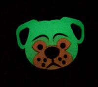 Светящийся сувенир "Dog-Smile-Pug" - брелок, магнит-подвес