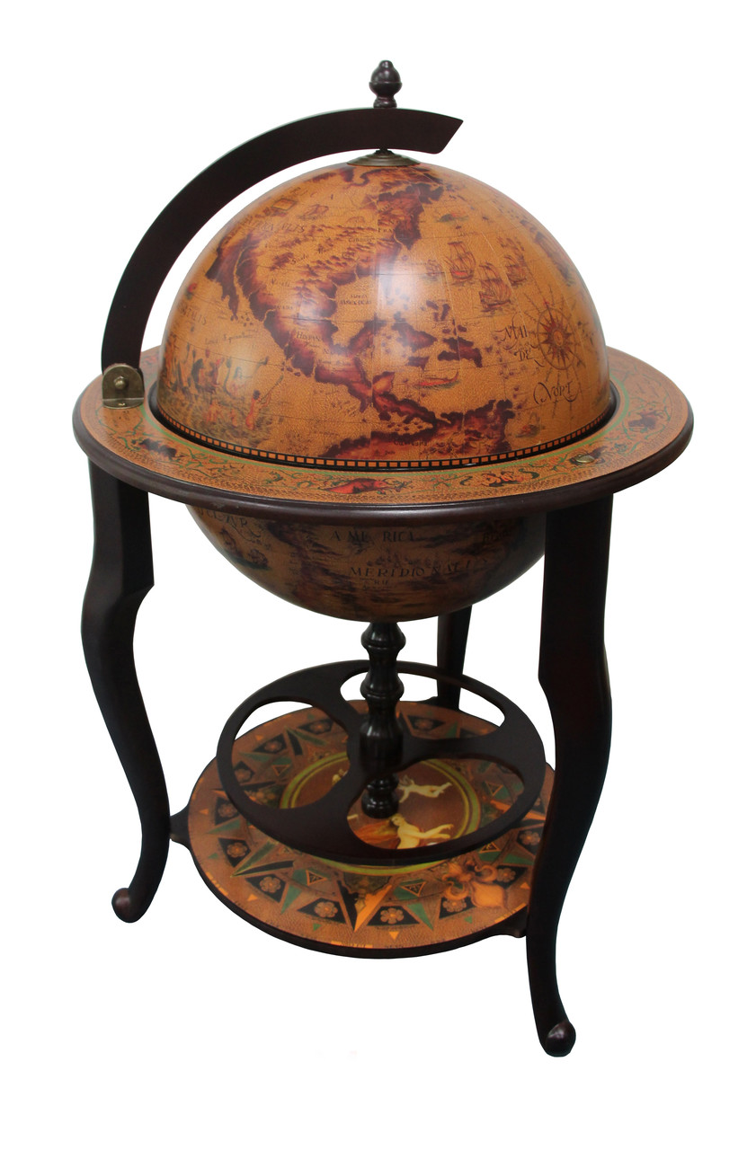 Глобус бар 450 мм підлоговий білий на трьох ніжках 45046 N-M