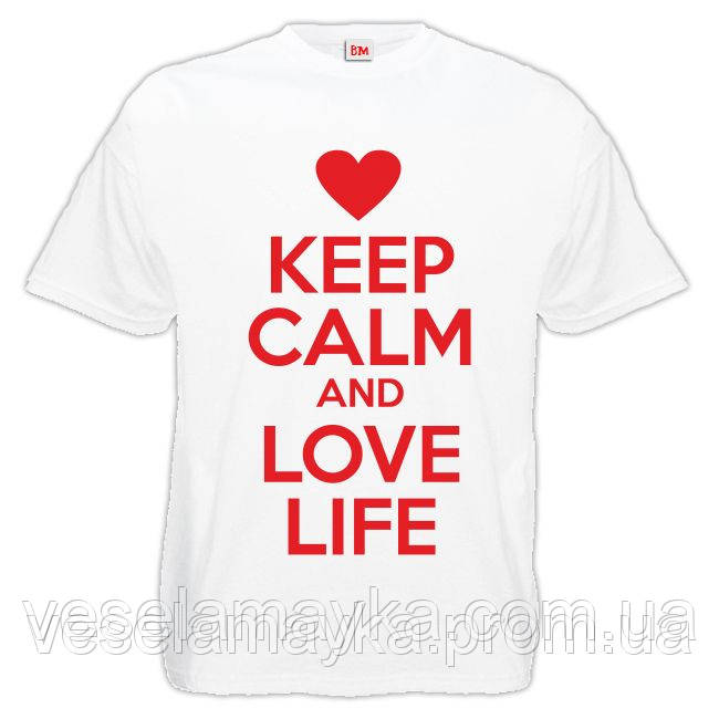 Футболка "Keep calm and love life", фото 1