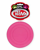 Игрушка для собак Фрисби Pet Nova 18 см розовый