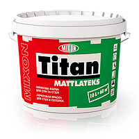 Акриловая краска для стен и потолка Mixon Titan Mattlateks. 10 л